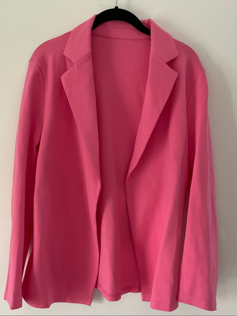 Women's Pink Open-Front Blazer Jacket